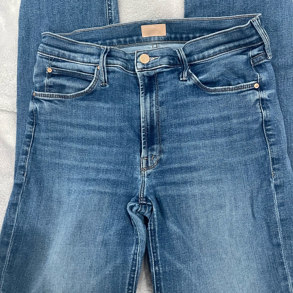 Mother jeans, skinny/straight leg from Anthropologie